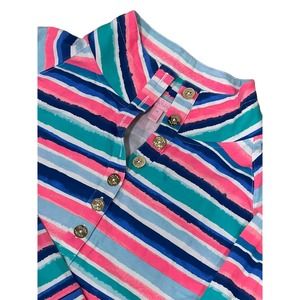 Lily Pulitzer 1/4 Button-up, Long‎ Sleeve, M, #587-U